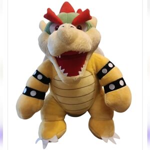 Build-A-Bear Super Mario Bros Bowser Plush Nintendo Gaming Stuffed Animal Toy